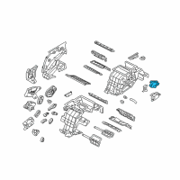 OEM 2015 Hyundai Genesis Mode Actuator, Right Diagram - 97154-B1500