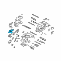 OEM Hyundai Genesis Temperature Actuator, Left Diagram - 97159-B1000