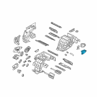 OEM Hyundai Genesis Temperature Actuator, Right Diagram - 97159-B1500