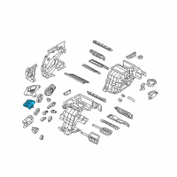 OEM 2015 Hyundai Genesis Mode Door Actuator Diagram - 97226-B1500