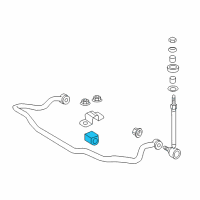 OEM Pontiac GTO Insulator-Front Stabilizer Shaft Diagram - 92201407