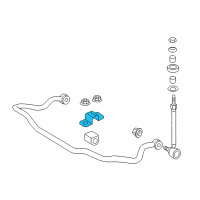 OEM 2005 Pontiac GTO Clamp, Front Stabilizer Shaft Insulator Diagram - 92048207