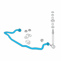 OEM 2005 Pontiac GTO Shaft-Front Stabilizer Diagram - 92111615