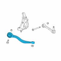 OEM 2019 Cadillac CTS Front Lower Control Arm Assembly Front Diagram - 20888438