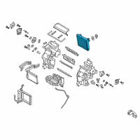 OEM Hyundai Kona Electric Evaporator Core Assembly Diagram - 97139-K4000