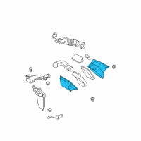 OEM 2008 Nissan Versa Body Assembly-Air Cleaner Diagram - 16528-EL00A