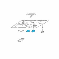 OEM Lincoln Navigator Overhead Lamp Diagram - 2L1Z-13A701-AAA