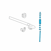 OEM 2013 Chevrolet Silverado 3500 HD Stabilizer Link Diagram - 15835052