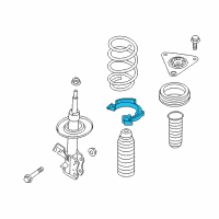 OEM 2018 Nissan Rogue Front Spring Rubber Seat Lower Diagram - 54035-4BA0A