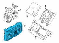 OEM BMW M240i xDrive POWER DISTRIBUTION BOX, REAR Diagram - 61-14-5-A0E-7D0