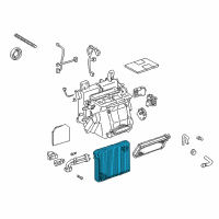 OEM 2000 Lexus RX300 Evaporator Sub-Assy, Cooler, NO.1 Diagram - 88501-48010