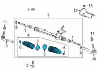 OEM 2022 Chevrolet Trailblazer Boot Kit Diagram - 42745900