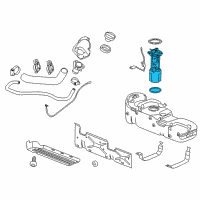 OEM 2018 Chevrolet Silverado 3500 HD Fuel Pump Diagram - 84462349