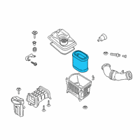 OEM 2019 Ford F-350 Super Duty Air Filter Diagram - HC3Z-9601-A