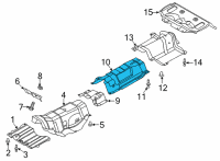 OEM Lincoln Corsair HEAT SHIELD Diagram - LX6Z-7811434-A