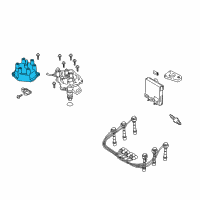 OEM Infiniti QX4 Cap Distributor Diagram - 22162-0W00A