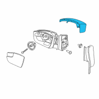 OEM 2017 Ford Escape Mirror Cover Diagram - GJ5Z-17D743-AA