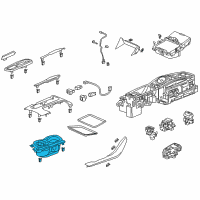 OEM Acura TLX Cup Holder Assembly Diagram - 77230-TZ4-A01ZA