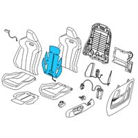 OEM BMW M2 Intermediate Pad, Backrest Diagram - 52-10-8-058-233