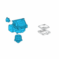 OEM 2004 Toyota Highlander Blower Assembly Diagram - 87130-48041