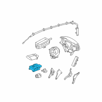 OEM Lexus ES300 Sensor Assembly, Air Bag Diagram - 89170-33350