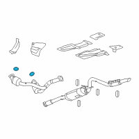 OEM 2008 Chevrolet Silverado 3500 HD Converter & Pipe Seal Diagram - 15077362