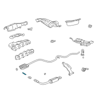 OEM 1999 Pontiac Grand Am Converter & Pipe Stud Diagram - 24576687