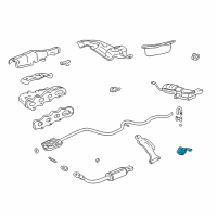 OEM Pontiac Grand Am Hanger, Exhaust Pipe Diagram - 22659363