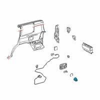 OEM 2008 Toyota Land Cruiser Fuel Pocket Diagram - 77291-60120