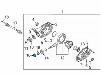 OEM 2020 Kia Stinger Bearing-Pinion, Outer Diagram - 530483C021