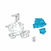 OEM 2000 Toyota MR2 Spyder Blower Assy, Heater, Front Diagram - 87130-17100