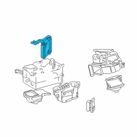 OEM 2000 Toyota MR2 Spyder Unit Sub-Assy, Heater Radiator Diagram - 87107-17100