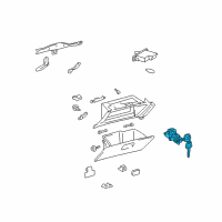 OEM Toyota Cylinder & Keys Diagram - 69056-42020