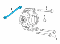 OEM 2013 Jeep Grand Cherokee Bracket-Alternator Diagram - 68045250AB