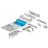 OEM 2018 Honda Ridgeline Panel, Middle Floor Diagram - 65511-T6Z-A00ZZ