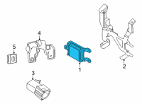 OEM 2020 Nissan Sentra SENSOR ASSY-DISTANCE Diagram - 28438-6LA3C