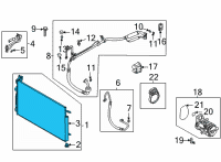 OEM 2022 Hyundai Tucson CONDENSER ASSY-COOLER Diagram - 97606-P0000