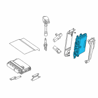 OEM Nissan Altima Engine Control Module Diagram - 23710-ZX08A