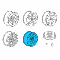 OEM Chevrolet Blazer Wheel, Alloy Diagram - 84534723