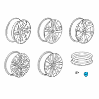 OEM 2020 Chevrolet Blazer Center Cap Diagram - 84266137