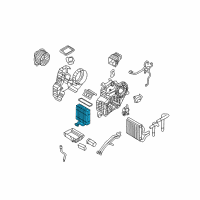 OEM 2007 Hyundai Entourage Evaporator Core Assembly Diagram - 97927-4D000