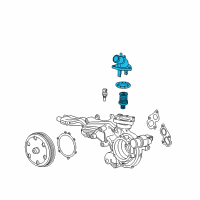 OEM 2015 Chevrolet Suburban Water Outlet Diagram - 12674639