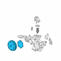 OEM Cadillac Escalade ESV Water Pump Diagram - 12670246