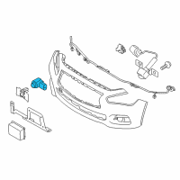 OEM 2018 Infiniti Q50 Distance Sensor Assembly Diagram - 28438-4HK8A