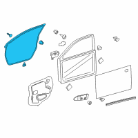 OEM 2017 Lexus ES300h WEATHERSTRIP, Front Door Diagram - 67861-06170