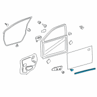 OEM 2018 Lexus ES350 WEATHERSTRIP, Front Door Diagram - 67863-06090