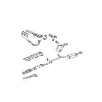 OEM Buick LeSabre Muffler & Pipe Insulator Diagram - 25687438