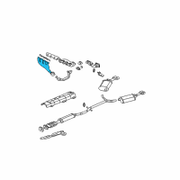 OEM Cadillac Seville Engine Exhaust Manifold Assembly Diagram - 12564185