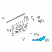 OEM 1999 Acura TL Armrest, Right Front Door (Mild Beige) Diagram - 83534-S0K-A00ZC