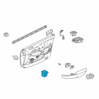 OEM Acura CL Switch Assembly, Trunk Opener (Graphite Black) Diagram - 35800-S0K-A01ZB